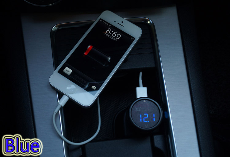 Car Charger с вольтметром