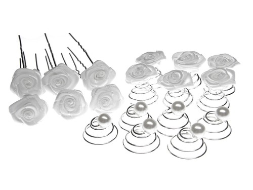 Haarschmuck in Weiß