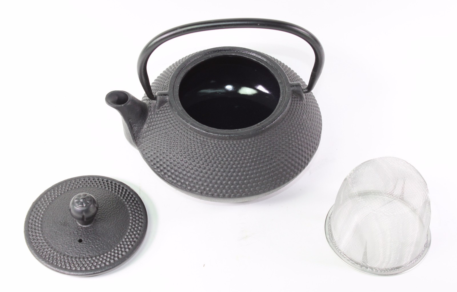 Hobnail Iron Teapot Set Japanese Antique 24 Fl Oz Small Dot Cast Iron