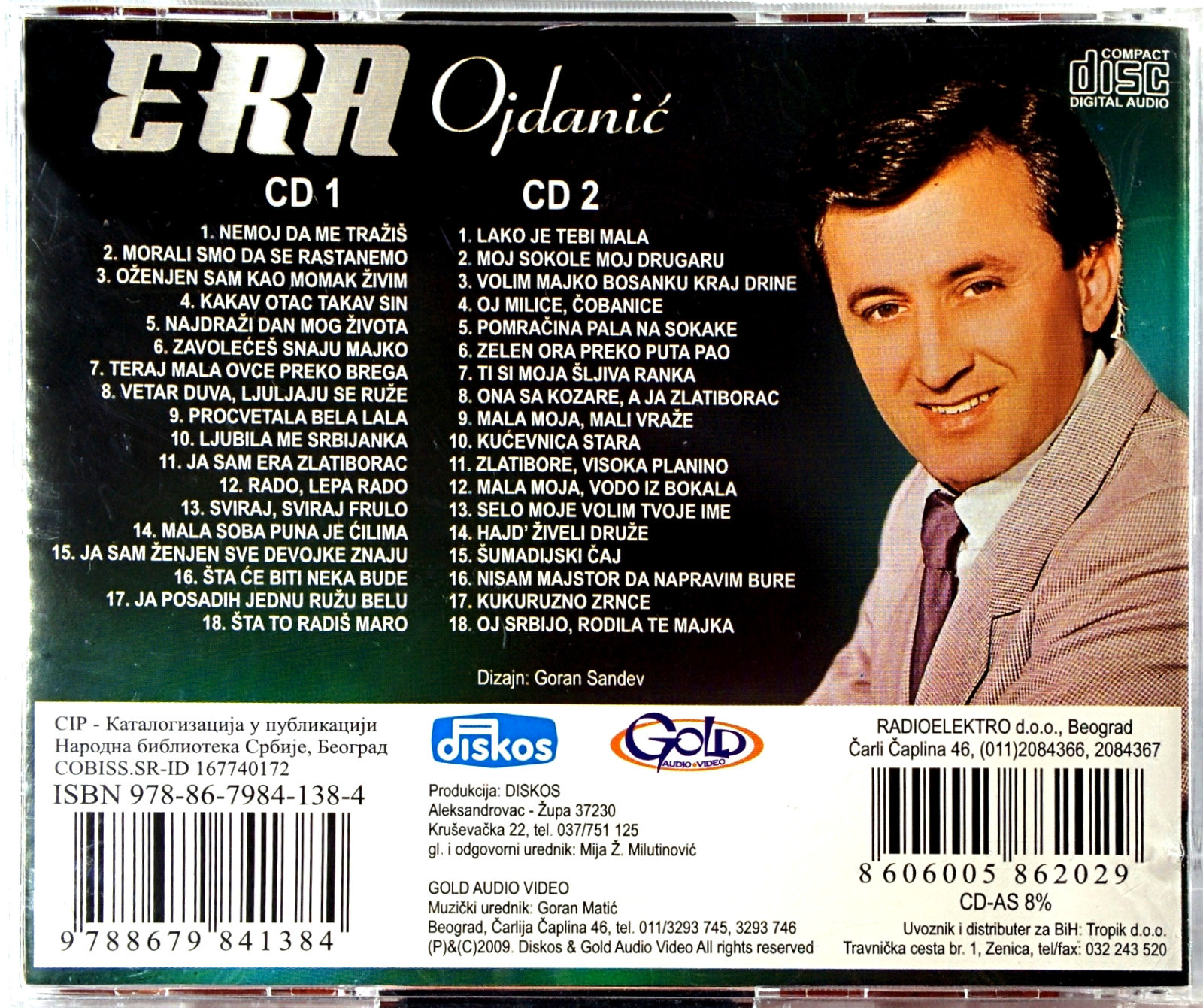 2CD ERA OJDANIC OZENJEN SAM KAO MOMAK ZIVIM LAKO JE TEBI MALA srbija bosna exyu 