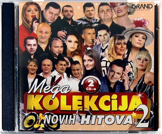 CD GRAND MEGA KOLEKCIJA NOVIH HITOVA 2 compilation 2016 manojlovic hasic bekic