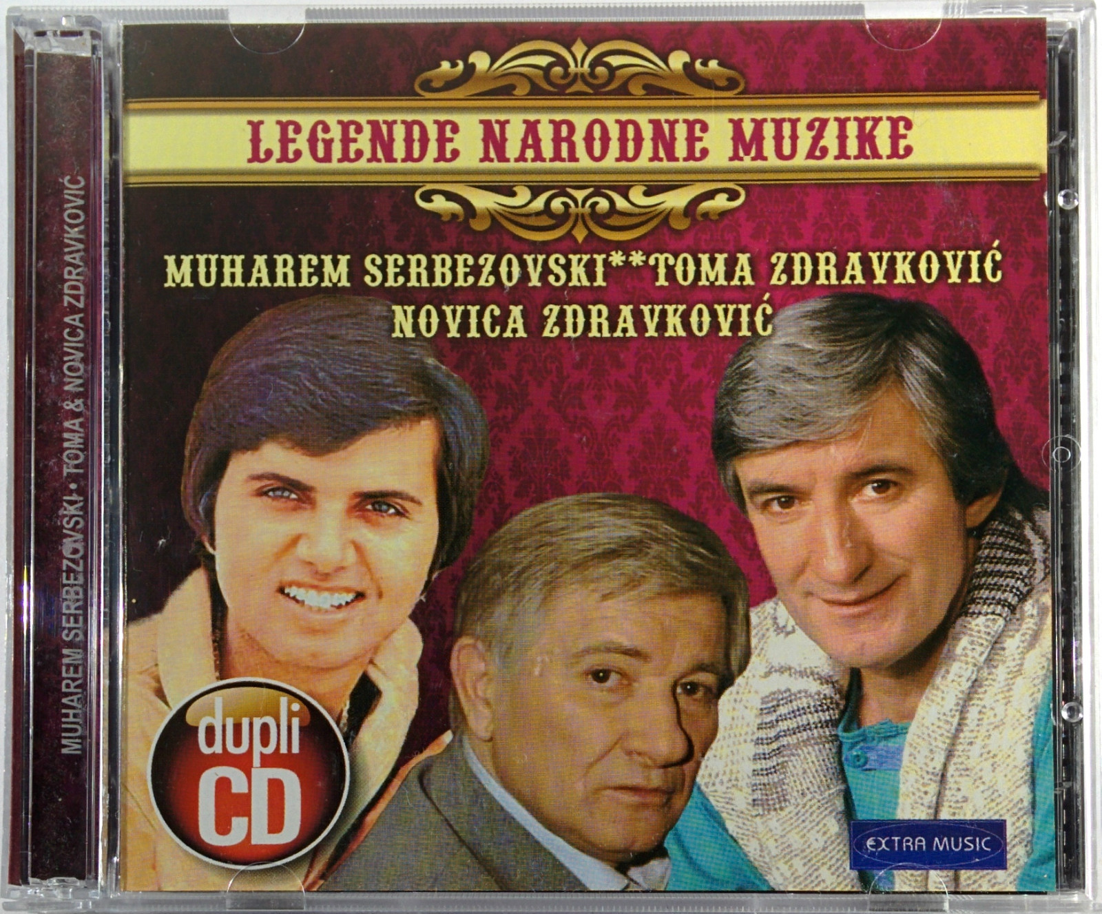 2CD LEGENDE NARODNE MUZIKE SERBEZOVSKI TOMA ZDRAVKOVIC NOVICA narodna muzika