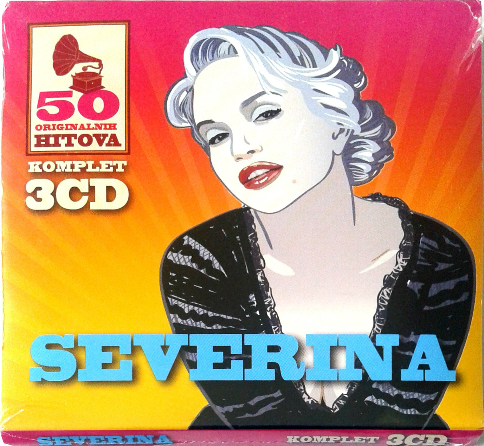 3CD SEVERINA - 50 ORIGINALNIcH PJESAMA compilatiocn 2013 digipak Gold audio video po licenci cro records-a   