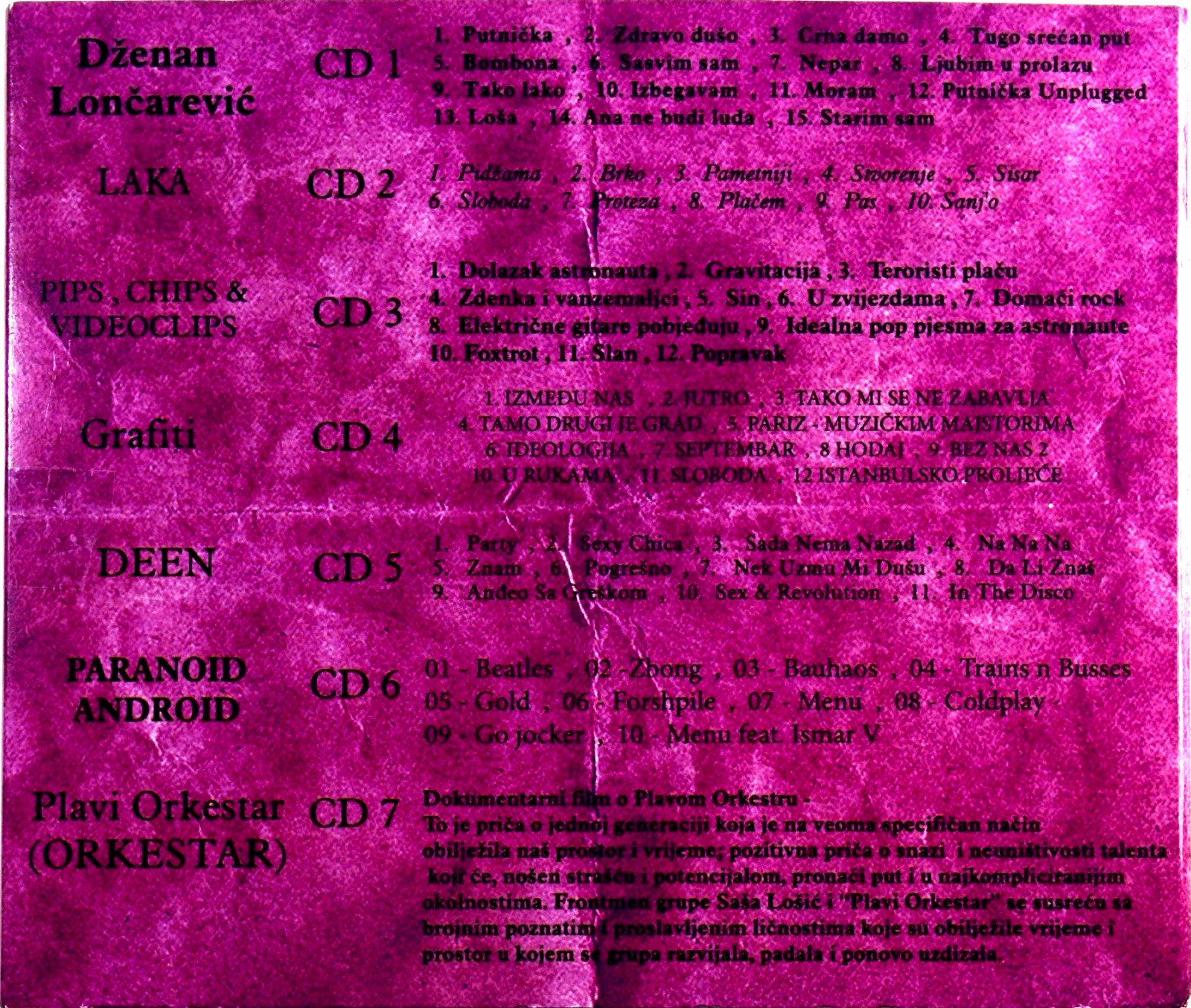    7CD DZENAN LONCAREVIC &   FRIENDS COMPILATION 2015 srbija hrvatska bosna balkan    