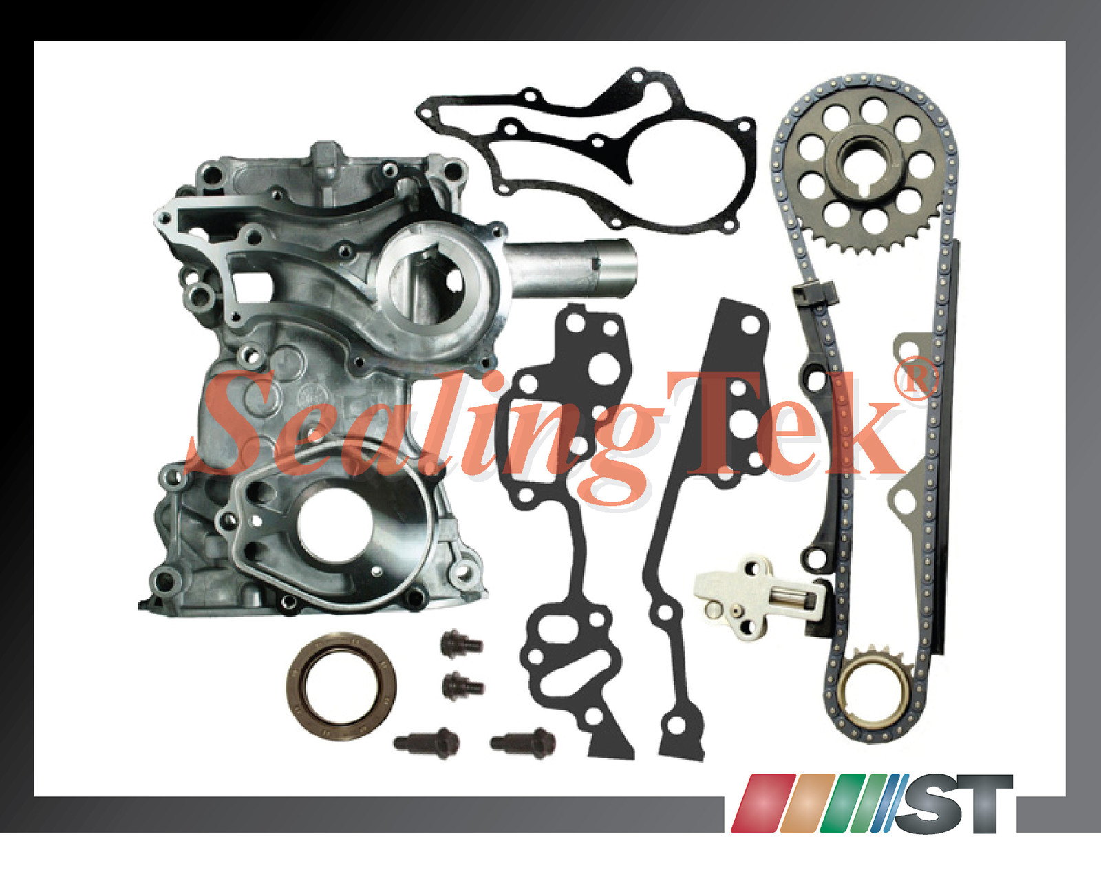 Fit 198595 Toyota 22R 22RE 22REC Timing Chain Kit STEEL GUIDE with