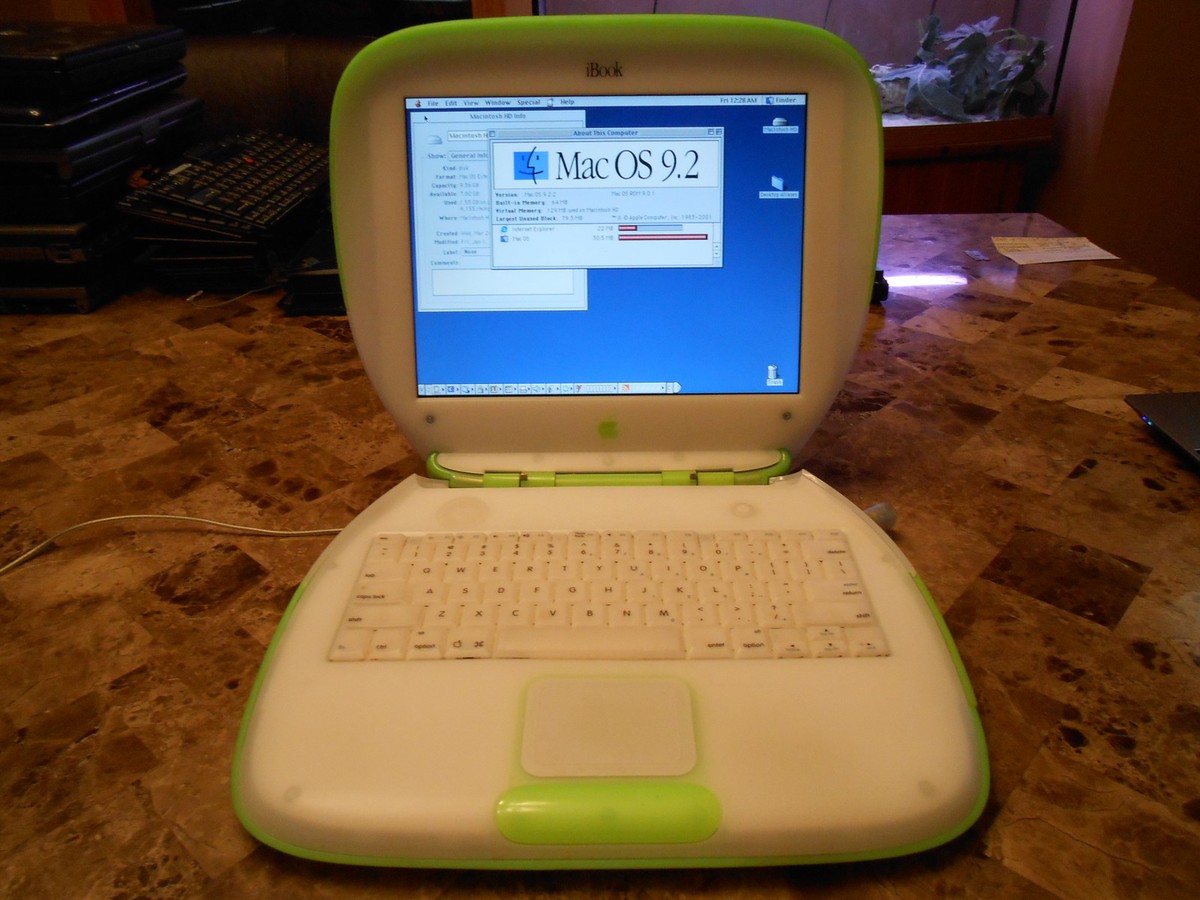 Apple Ibook G3 Clamshell Key Lime Special Edition 10gb 366mhz 64mb Os 9 2 M6411 On Popscreen