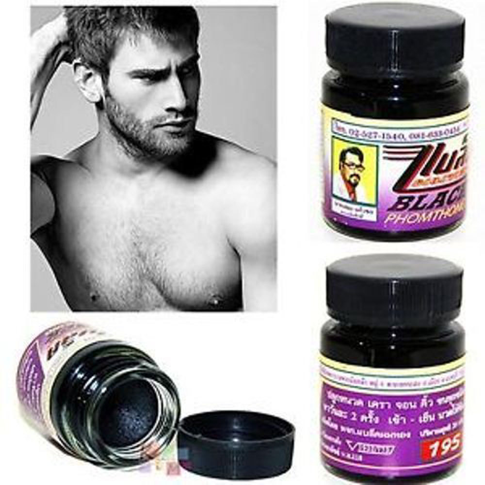 20 G BLACK PHOMTHONG FACIAL HAIR GROWTH CREAM GROW BEARD