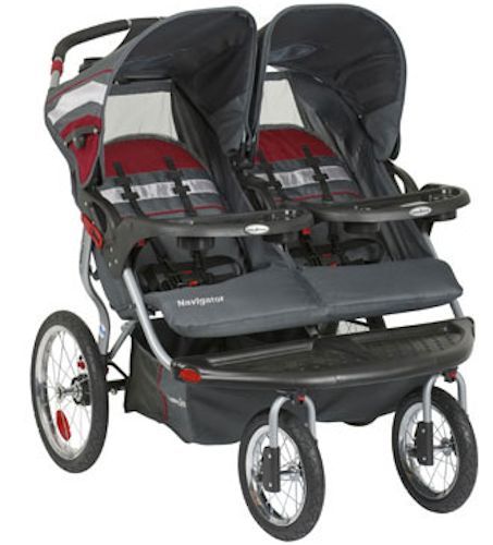 Baby Trend Navigator Swivel Wheel Double Jogger Jogging Stroller Baltic New