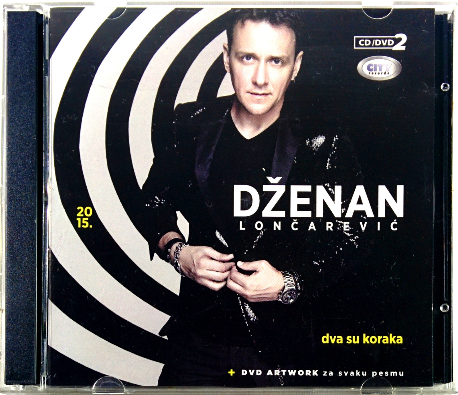 CD+DVD DZENAN LONCAREVIC DVA SU KORAKA + DVD ARTVORK ZA SVAKU PESMU Album 2015