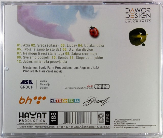 CD HARI MATA HARI SRECA album 2009 pop haris varesanovic Serbia Bosnian Croatian