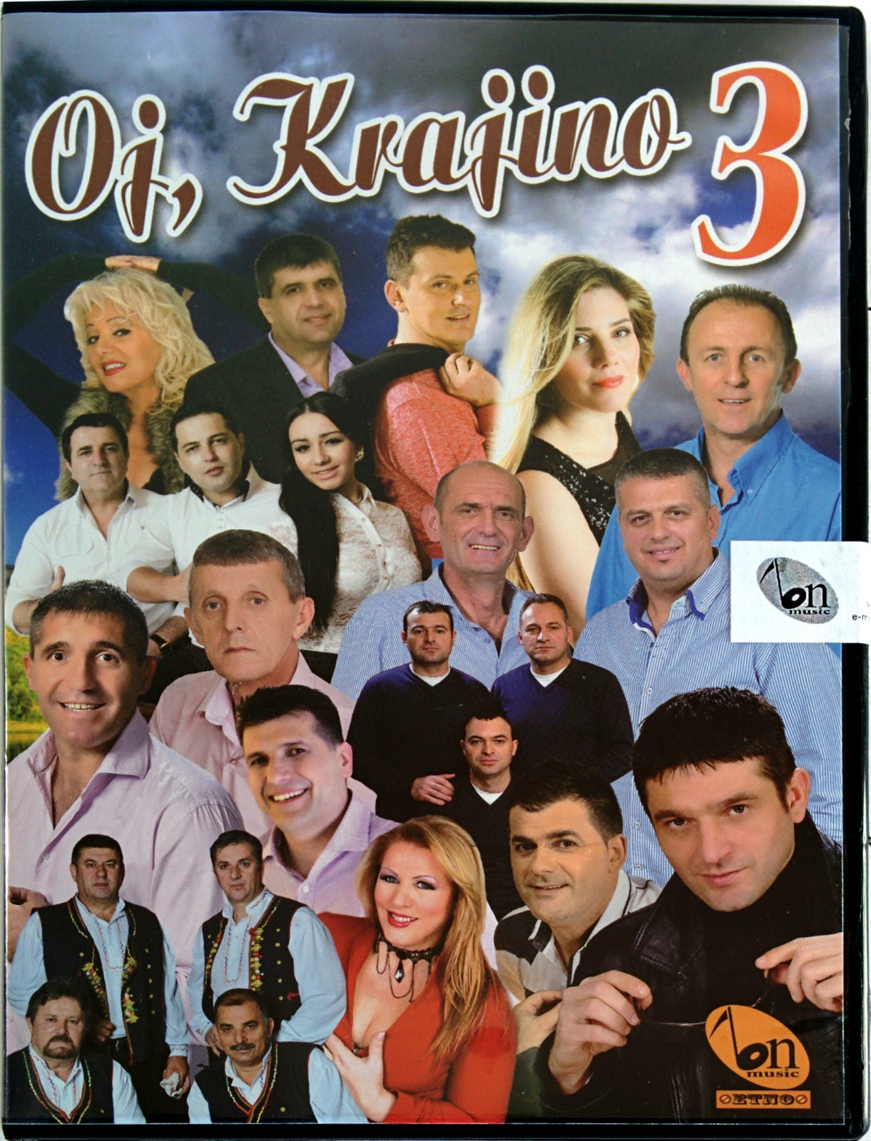 CD OJ, KRAJINO 3 compilation 2015 jandrino jato momo i dodir radmilo zekic goci