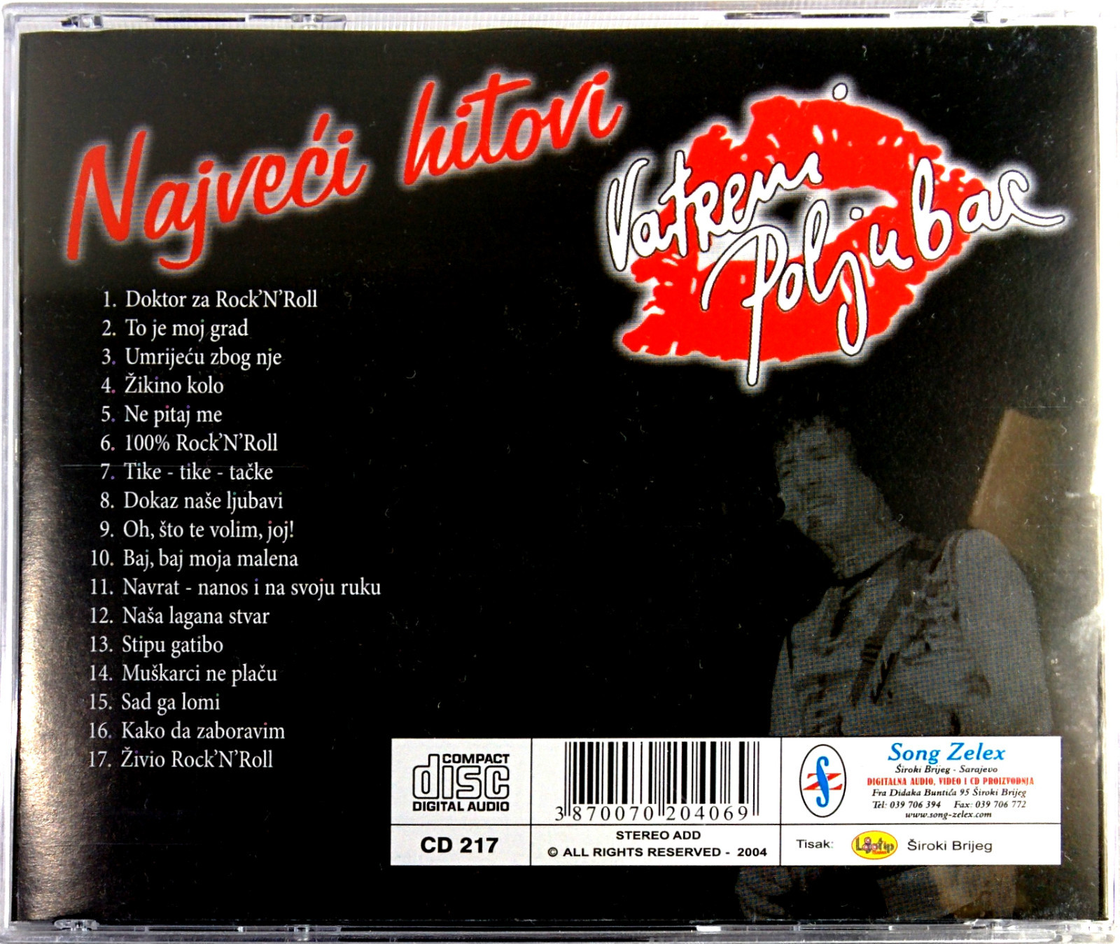 CD VATRENI POLJUBAC NAJVECI HITOVI millic vukašinovic croatian serbian balkan
