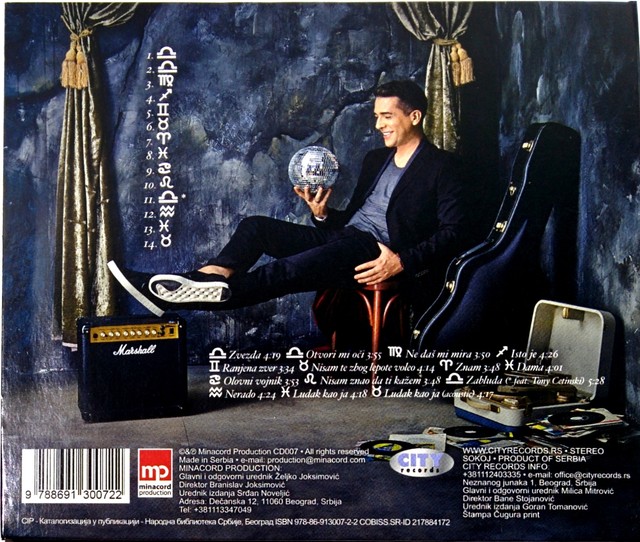 CD ZELJKO JOKSIMOVIC ALBUM 2015 željko joksimovic eurosong pop srbija hrvatska  