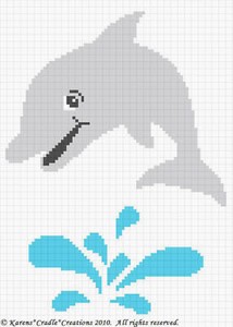 Dolphin Free Chart - Crochet -- All About Crocheting -- Free