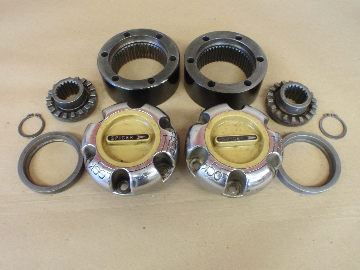 Dana 44 Big Hub Front Spicer Manual Locking Hubs 19 Spline Yellow