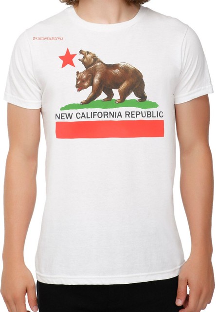 Fallout New California Republic Flag Adult Unisex T Shirt Bethesda Free Ship Ebay