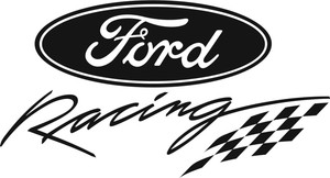 Ford racing vinyl decal #9
