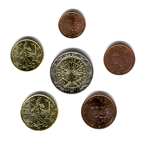 France 2011 Set of 6 (UNC)