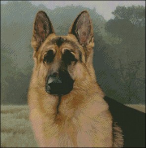 German Shepherd No2 cross stitch kit or pattern | Yiotas XStitch