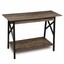 greenforest console table industrial design sofa table with (dark walnut)