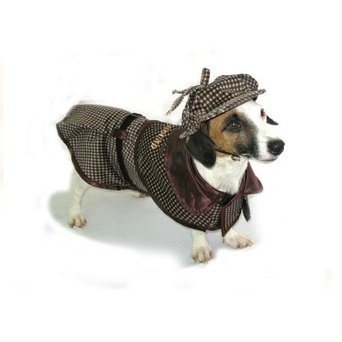 High Quality Dog Costume SHERLOCK HOUND COSTUMES Famous Detective