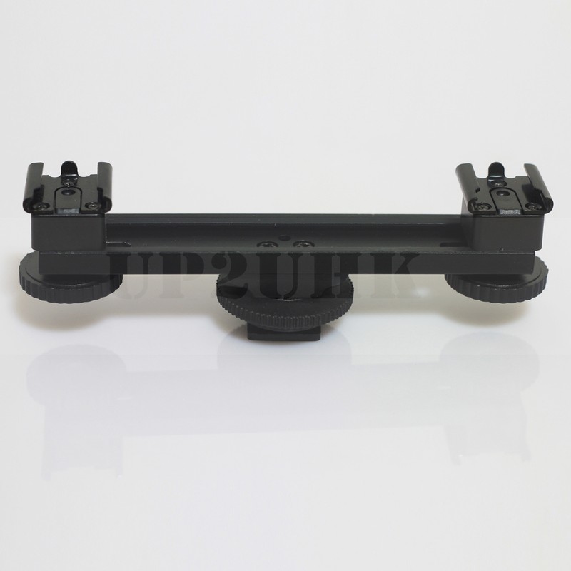 Cold Shoe Coldshoe Dual Bracket fr Light Microphone DV