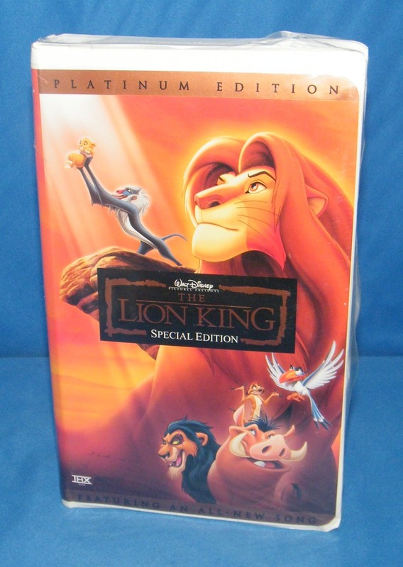The Lion King Disneys Vhs 03 Platinum Edition Features An All New On Popscreen