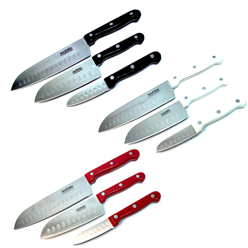 MasterChef 3pc Santoku Knife Set Surgical High Carbon Stainless Steel on PopScreen