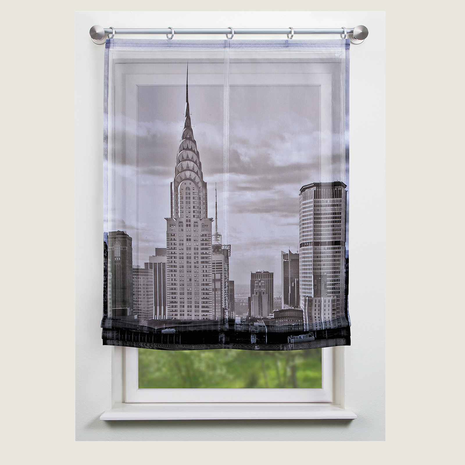 New York Städte Schlaufenschal Empire State Vorhang Home