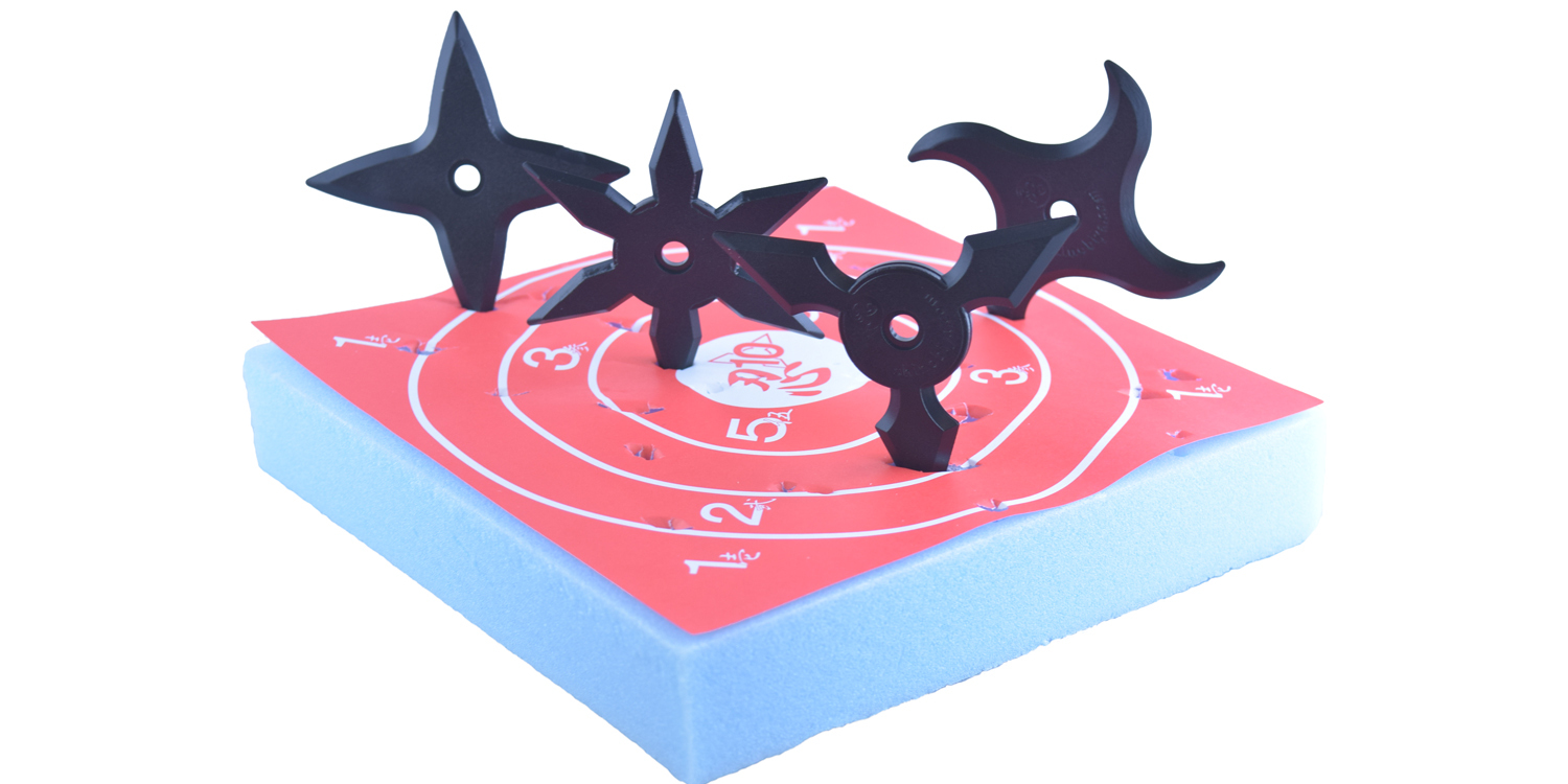 Ninja Rubber Throwing Star Foam Target Board (Shuriken NOT Included