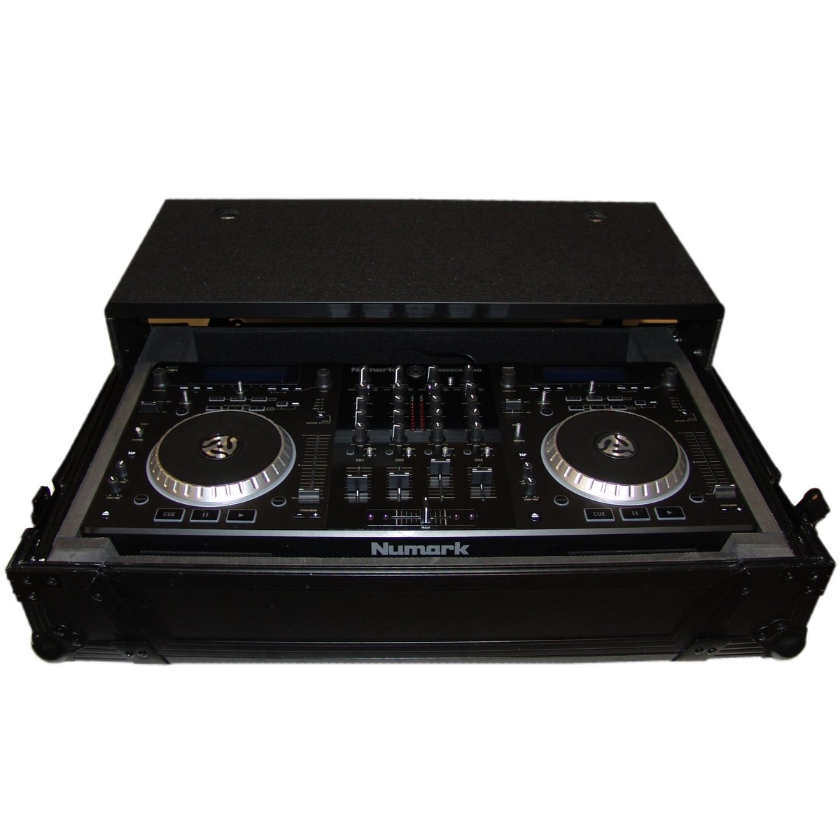 Numark Mixdeck Quad 4 Channel Universal DJ System w Odyssey Flight Box Excellent on PopScreen