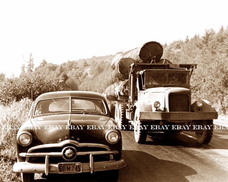 Old ford log trucks #1