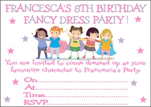 Fancy Dress Invitation Wording 6