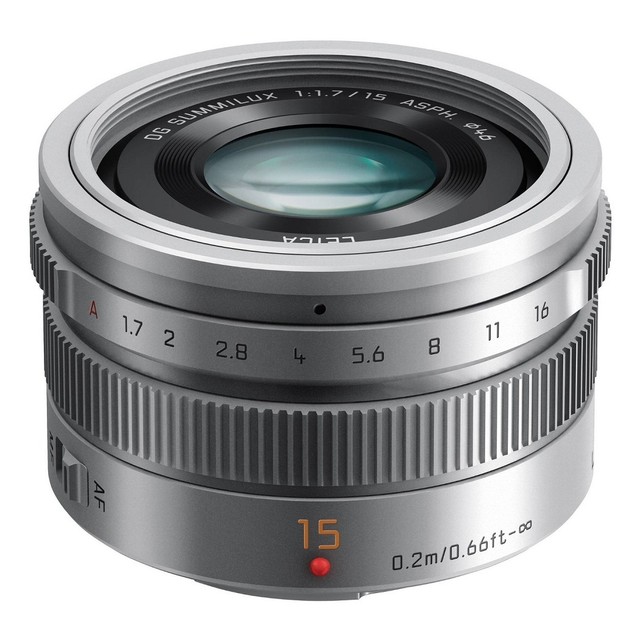 Panasonic Leica Leica Dg Summilux 15mm F1 7 Asph Lens H X015 Silve Ems F S New Ebay