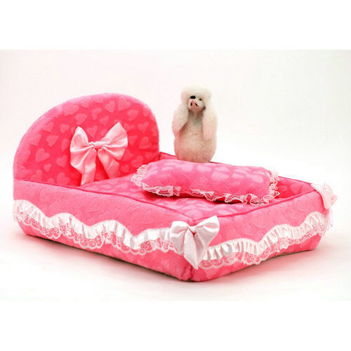 Pet Product Supplies Pet Dog Cat Bed Princess Lace Sofa House Cushion 