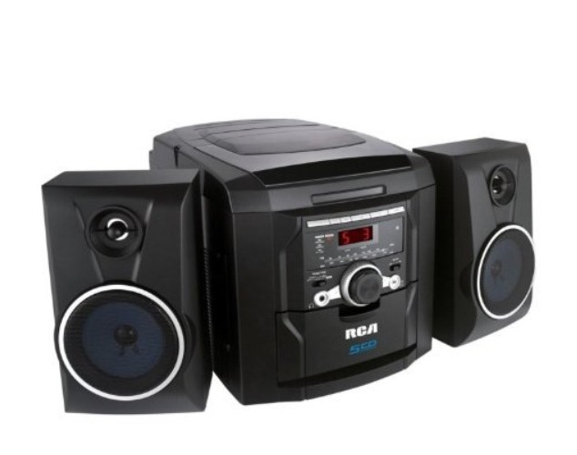 RCA Home Stereo System Audio CD Player Am FM Radio 5 Disc CD Changer
