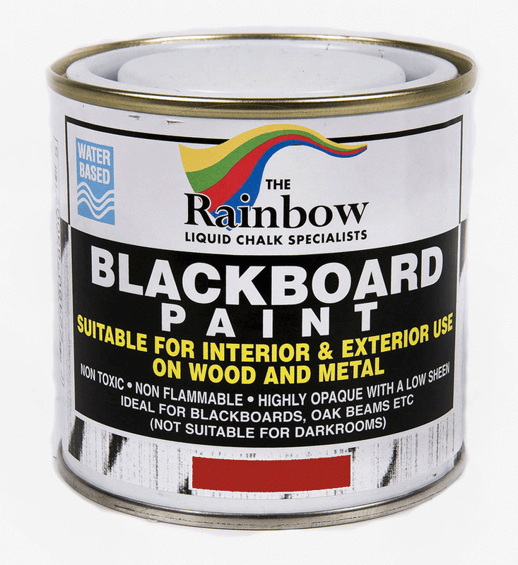 RED CHALKBOARD PAINT 250ML TIN IDEAL TO RESTORE CHALKBOARDS AND