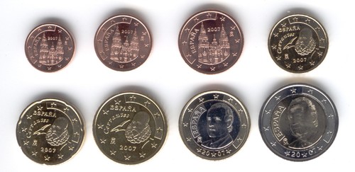 Spain 2007 Set 8 UNC