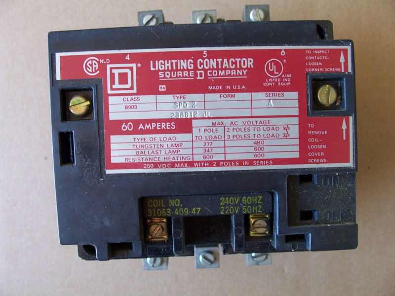 2 Pole 60 Amp Lighting Contactor Shelly Lighting