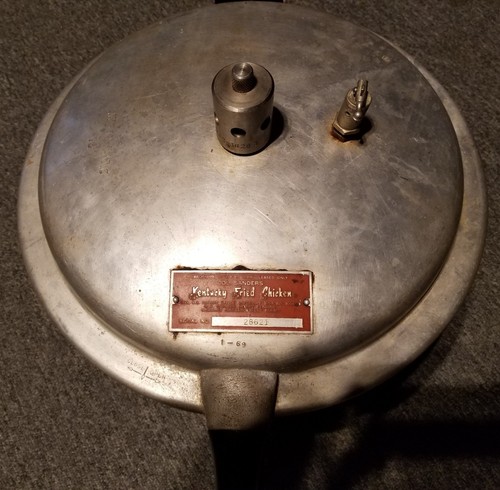 Vintage Colonel Sanders KENTUCKY FRIED CHICKEN Pressure Cooker, Circa 1950s