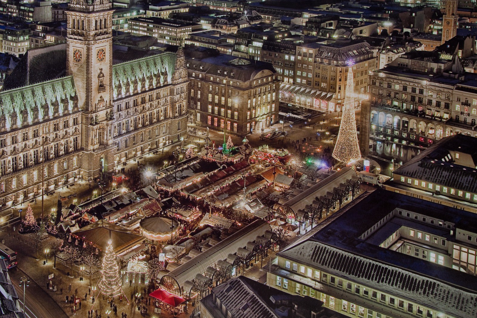 Xxl Leinwand Bild Hamburger Rathaus Hansestadt Hamburg 140x100 Cm Weihnachsmarkt Ebay
