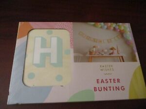 Happy Easter Wooden Bunting - Easter Decor, Decorations, Easter Bunting (NEW)
