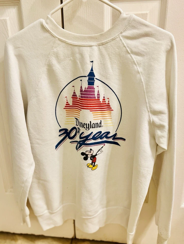迪斯尼兰 30 周年纪念针织衫 PULLOVER MICKEY 1985 复古 80 年代 — 第 1/4 张图片