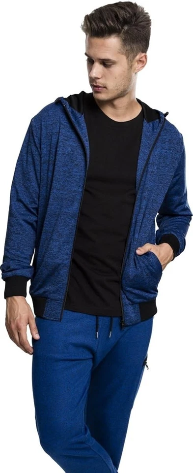 Chaqueta deportiva de entrenamiento Urban Classics para hombre, azul real/negro, XX grande Foto 1 de 4