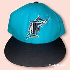 VTG Florida Marlins New Era Hat 59Fifty Fitted Size 7 5/8 Miami Two Tone 