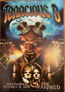 Tenacious D Vintage Concert Venue Poster 2001 Bill Graham San Francisco Warfield - Picture 1 of 8