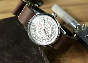 Reloj automático Raketa Polar para hombre 24 horas reloj para hombre regalo URSS idea de regalo soviética - Imagen 1 de 14