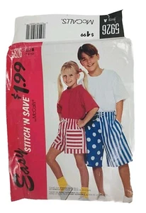 Camisa Pantalones Cortos McCall's 5926 Talla 7-10 Unisex Niño Patrón Nuevo Sobre Dañado - Imagen 1 de 7