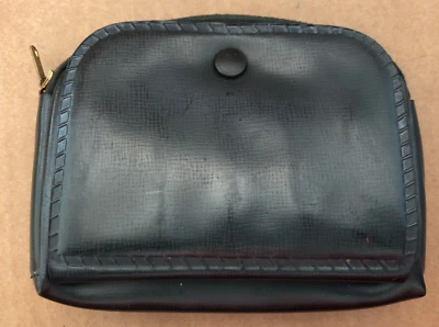 Винтажный виниловый пластиковый кошелек для мелочи с держателем для монет - Изображение 1 из 4