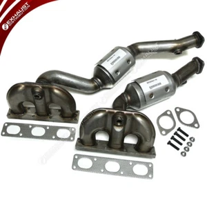 BMW X3 Manifold Catalytic Converters 2004-2006 Front and Rear 2 Pieces - Picture 1 of 5